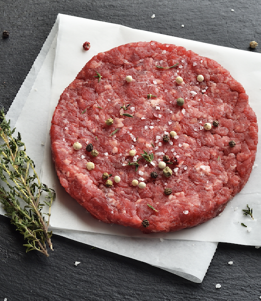 prepared bonsmara hamburger meat