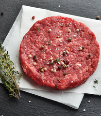 prepared bonsmara hamburger meat